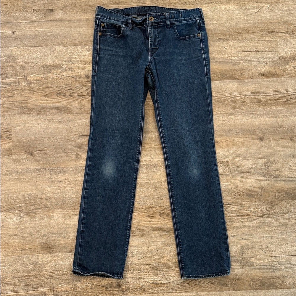 Madewell Dark Blue Straight Leg Jeans